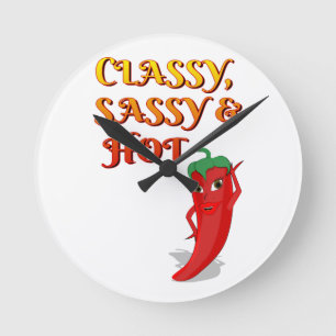 Classy Sassy en Hot Pepper Diva Ronde Klok