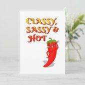 Classy Sassy en Hot Pepper Diva  stijl Kaart (Staand voorkant)