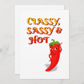 Classy Sassy en Hot Pepper Diva  stijl Kaart (Voorkant / Achterkant)