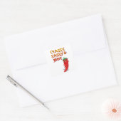 Classy Sassy en Hot Pepper Diva Vierkante Sticker (Envelop)