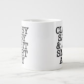 Classy Sassy Funny Quotes Mug Grote Koffiekop (Voorkant)