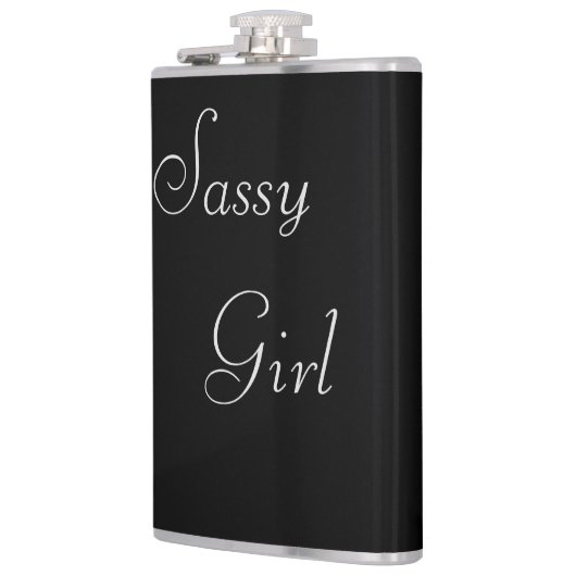 Classy Sassy Girl Text> Girly Hip Flasks Heupfles (Links)