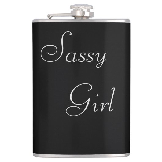 Classy Sassy Girl Text> Girly Hip Flasks Heupfles (Voorkant)