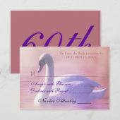 CLASSY & SASSY op 60 RSVP Kaartje (Voorkant / Achterkant)