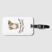 Classy, Sassy & Smart-Assy Cat Design Bagagelabel (Voorkant (horizontaal))