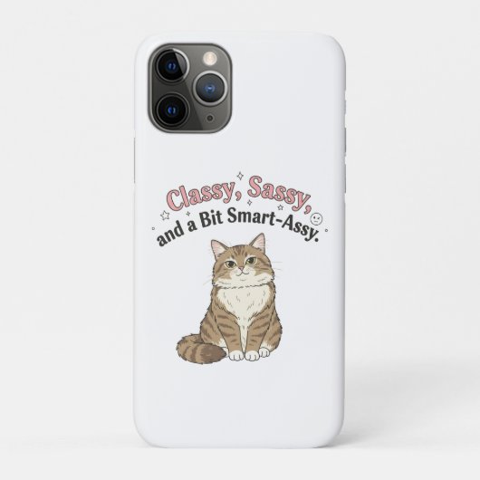 Classy, Sassy & Smart-Assy Cat Design Case-Mate iPhone Case (Achterkant)