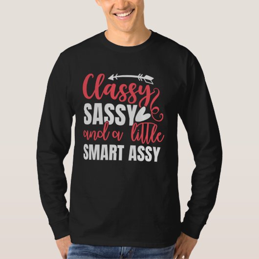 Classy Sassy Smart Assy Cute Cheeky Women s Smart  T-shirt (Voorkant)