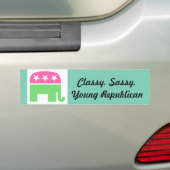 Classy, Sassy, Young Republican Bumpersticker (Op auto)