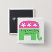 Classy, Sassy, Young Republican Button (Voorkant /achterkant)