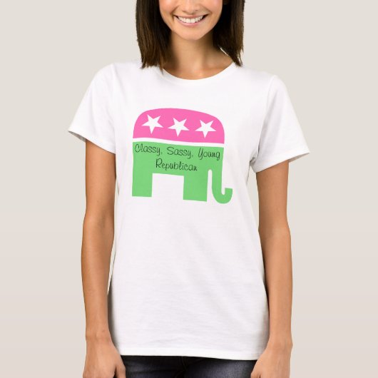 Classy, Sassy, Young Republican T-Shirt (Voorkant)