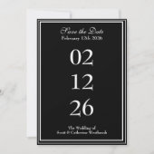 Classy Save the Date Wedding Aankondiging (Voorkant)