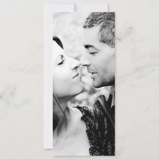 Classy Save the Date Wedding Invitation (Achterkant)