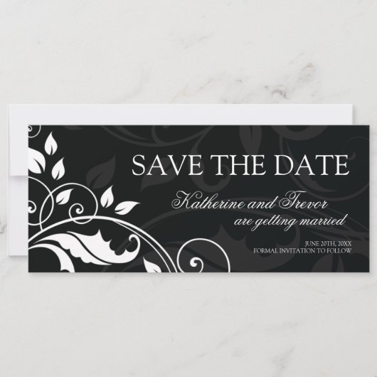 Classy Save the Date Wedding Invitation (Voorkant)