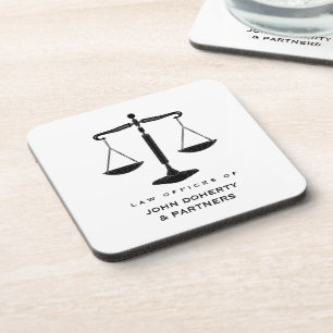 Classy Scales of Justice advocatengeschenken Bier Onderzetter