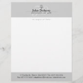 Classy Scales of Justice | Beroepsbeoefenaars Persoonlijk Briefhoofd (Voorkant)