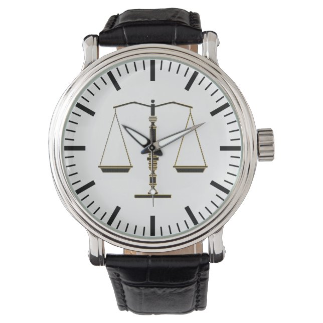 Classy Scales of Justice | Beste cadeautjes voor d Horloge (Voorkant)