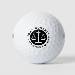 Classy Scales of Justice Professionele advocaat Golfballen