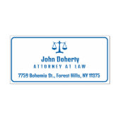 Classy Scales of Justice | Wettelijke Kantoor Zelfinktende Stempel (Design)