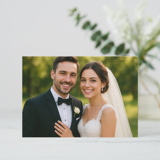 Classy Scan to RSVP Reply Kaart (Staand voorkant)