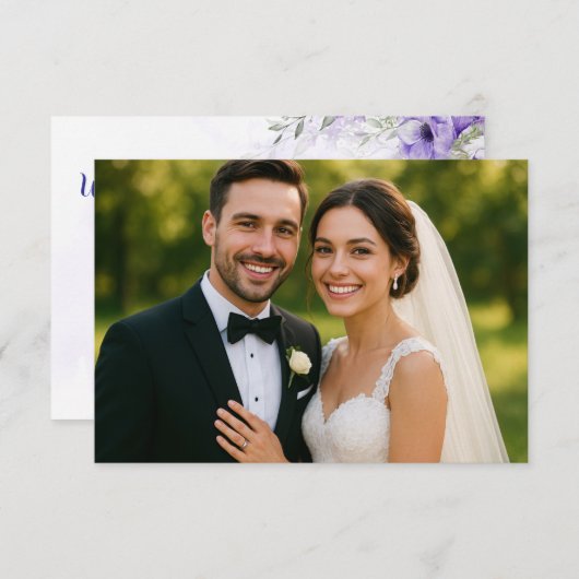 Classy Scan to RSVP Reply Kaart (Voorkant / Achterkant)