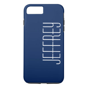 Classy Scherp Donkerblauw & Wit, Douanenaam Jumbo Case-Mate iPhone Case