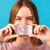 Classy Schoonmaak Service Maid Roos Silver QRCODE Visitekaartje