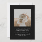 Classy Script Afstuderen Announcement Kaart (Achterkant)