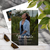 Classy Script Afstuderen twee Afstuderen foto's Briefkaart