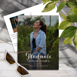 Classy Script Afstuderen twee Afstuderen foto's Briefkaart