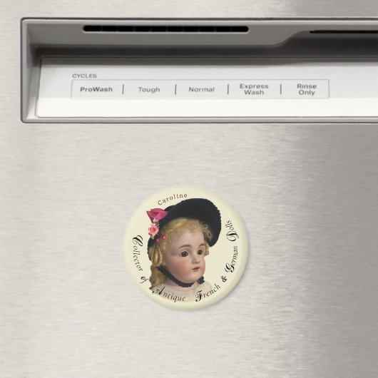 Classy Script Antiek Dolls Collector Magnet (Insitu (Vaatwasser))