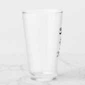 Classy Scroll Monogram Initiaal T met achternaam Glas (Rechts)