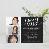 Classy Scrolls Graduy, uitnodiging van de partij (Staand voorkant)
