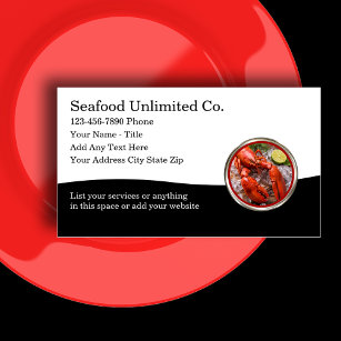 Classy Seafood Restaurant en Distributeur Visitekaartje