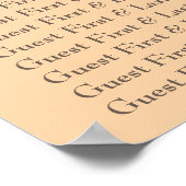 Classy Seashore-thema Poster (Hoek)