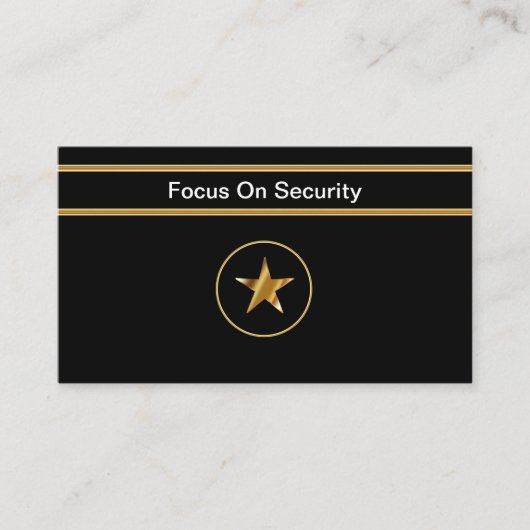 Classy Security Service-Visitekaartjes Visitekaartje (Voorkant)