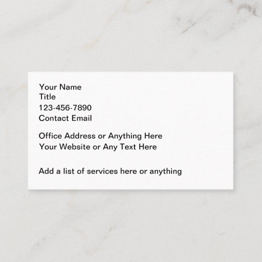 Classy Security Services Moderne Visitekaartjes (Achterkant)