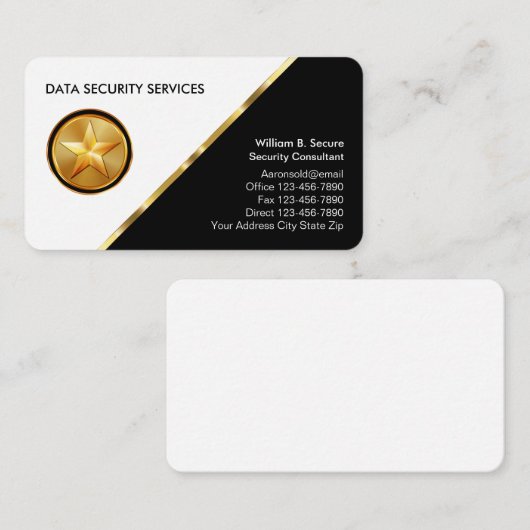 Classy Security Services-Visitekaartje Visitekaartje (Voorkant / Achterkant)