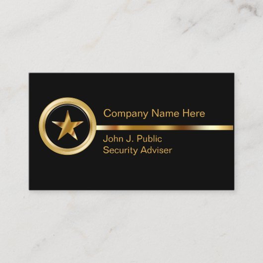 Classy Security-Visitekaartjes Visitekaartje (Voorkant)