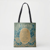 Classy Seek God First Floral Tote Bag (Voorkant)