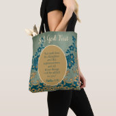 Classy Seek God First Floral Tote Bag (Dichtbij)