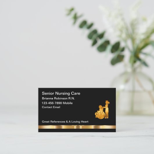 Classy Senior Nursing RN Visitekaartjes (Staand voorkant)