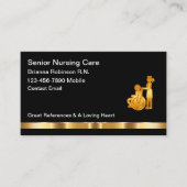 Classy Senior Nursing RN Visitekaartjes (Voorkant)