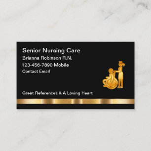 Classy Senior Nursing RN Visitekaartjes