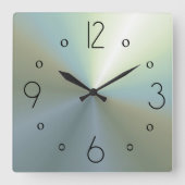 Classy Sfeervol Zilveren Effect Gewone wandklokken (Voorkant)