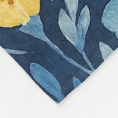 Classy Shabby Chic Franse Floral Art Patroon Dekbe Fleece Deken (Hoek)