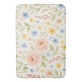 Classy Shabby Chic Franse Floral Art Pattern Badmat (Voorkant Verticaal)