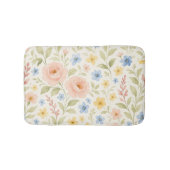 Classy Shabby Chic Franse Floral Art Pattern Badmat (Voorkant)