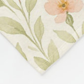 Classy Shabby Chic Franse Floral Art Pattern Fleece Deken (Hoek)