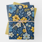 Classy Shabby Chic Franse Floral Art Pattern Inpakpapier Vel (In situ)