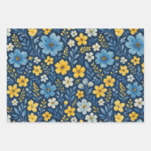 Classy Shabby Chic Franse Floral Art Pattern Inpakpapier Vel (Voorkant)